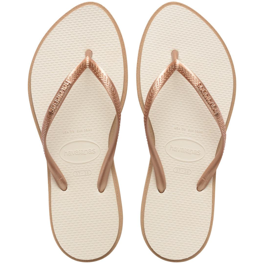 Chinelo Havaianas Slim Point - Rose gold