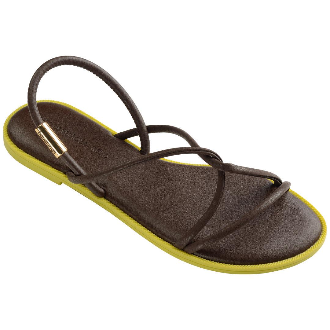 Rasteirinha Havaianas Una Manga - Café