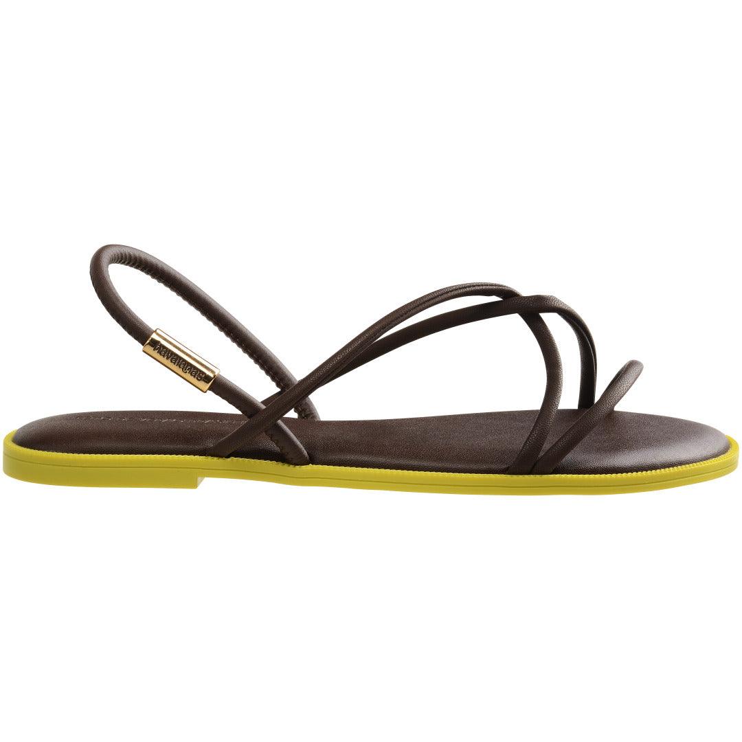 Rasteirinha Havaianas Una Manga - Café