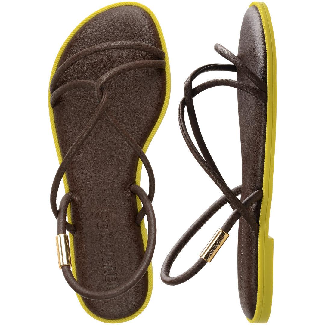 Rasteirinha Havaianas Una Manga - Café