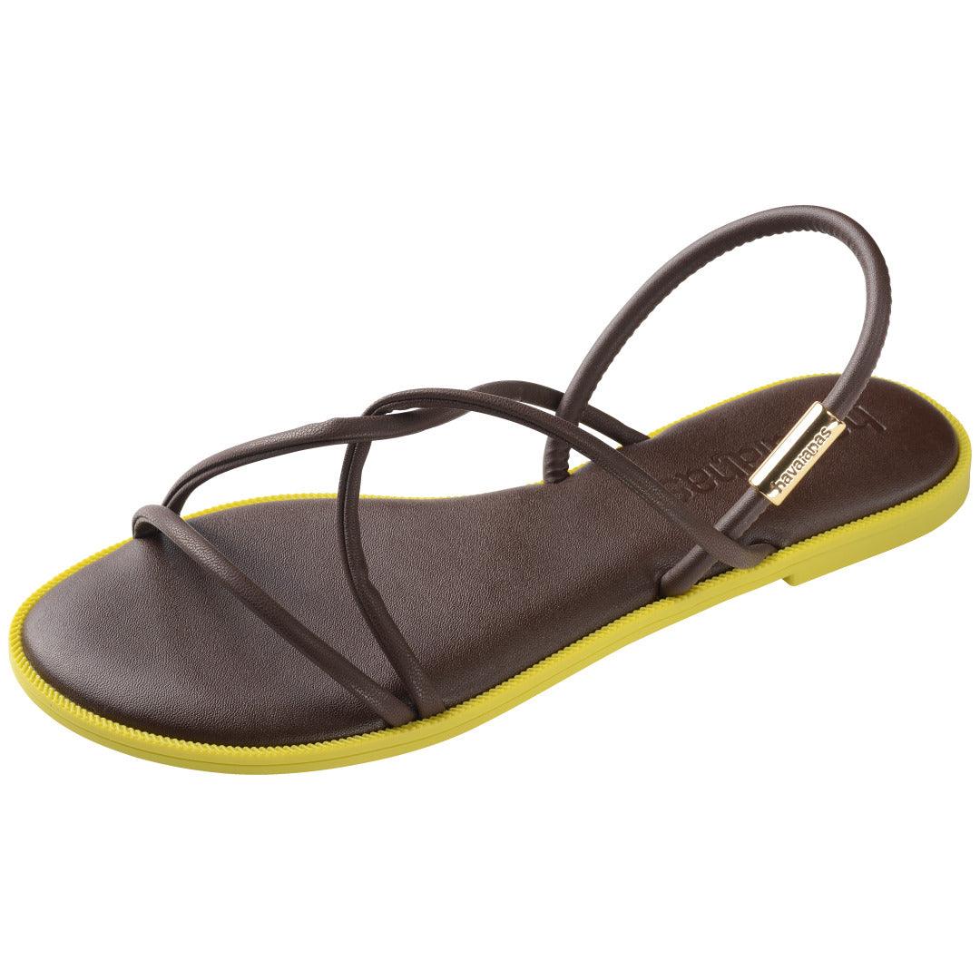 Rasteirinha Havaianas Una Manga - Café