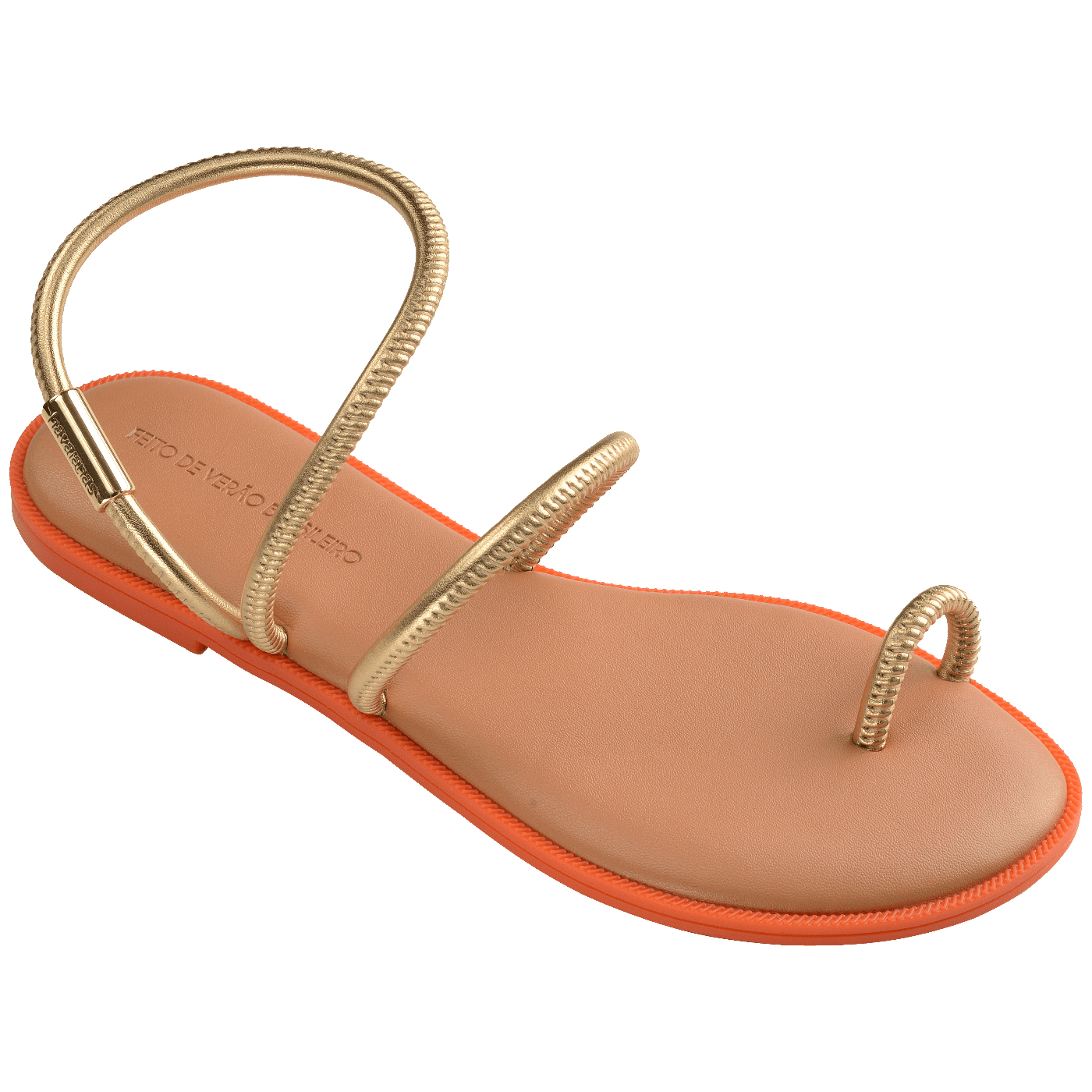 Rasteirinha Havaianas Una Pitanga - Dourado