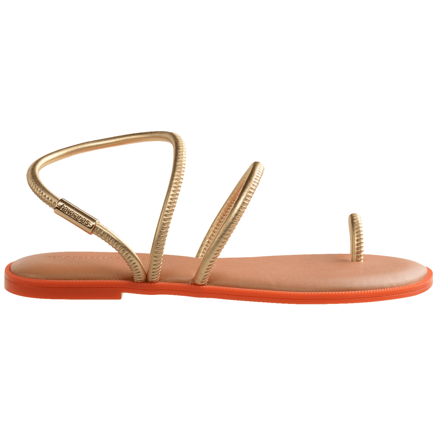 Rasteirinha Havaianas Una Pitanga - Dourado