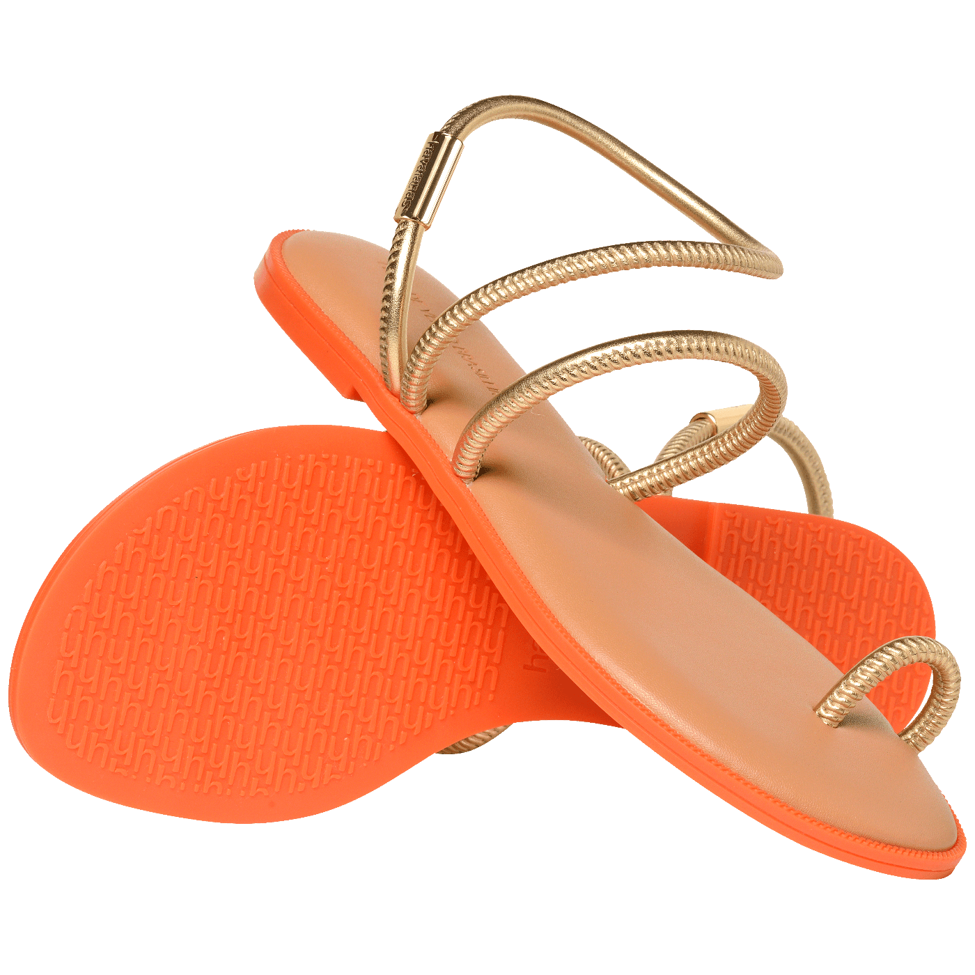 Rasteirinha Havaianas Una Pitanga - Dourado