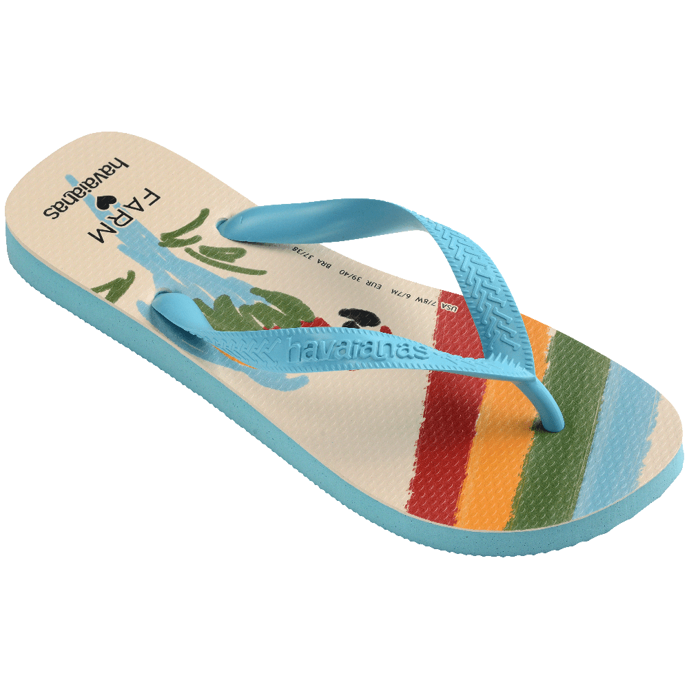 Chinelo Havaianas Farm Colorido Por Natureza - Azul