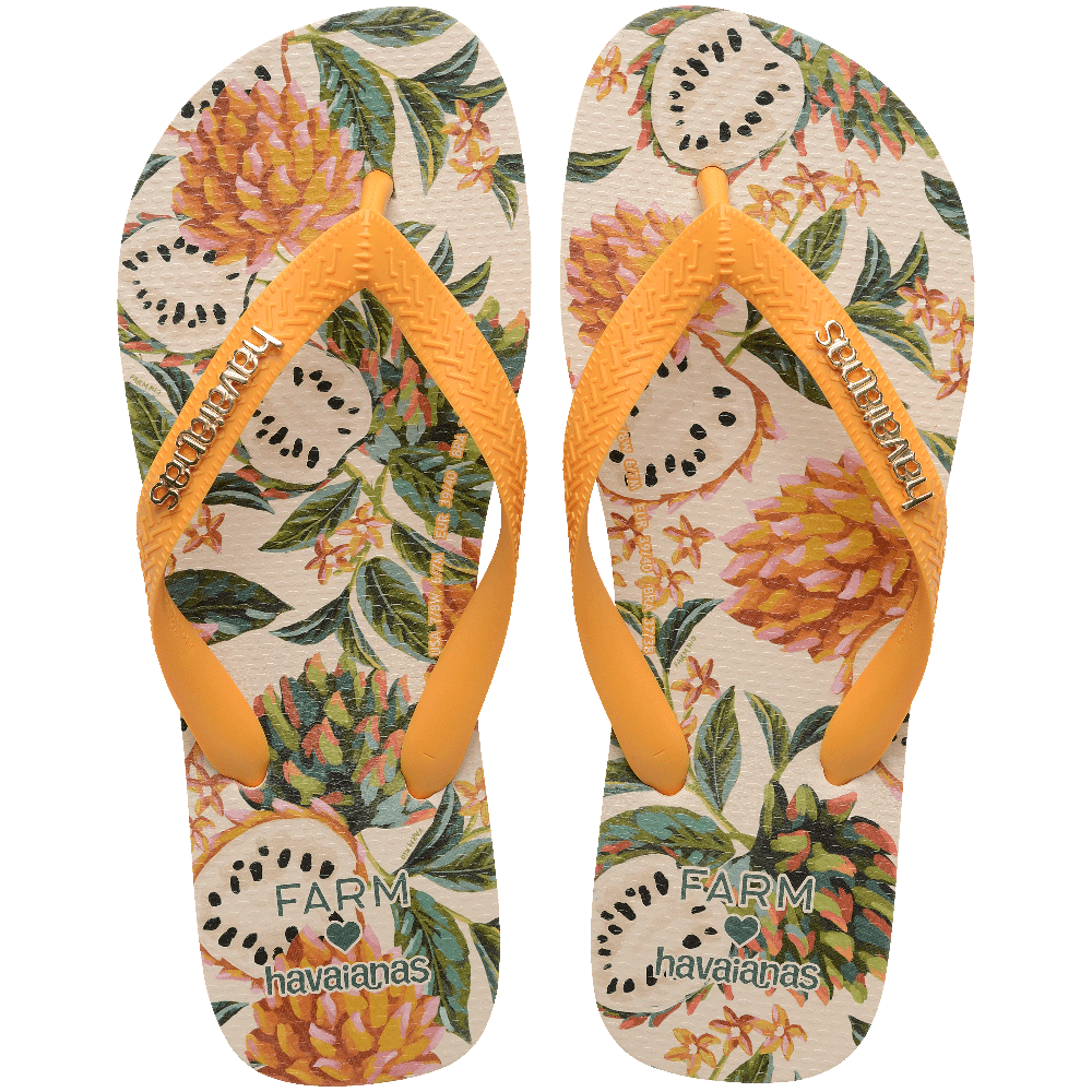 Chinelo Havaianas Farm Biriba - Amarelo Pop