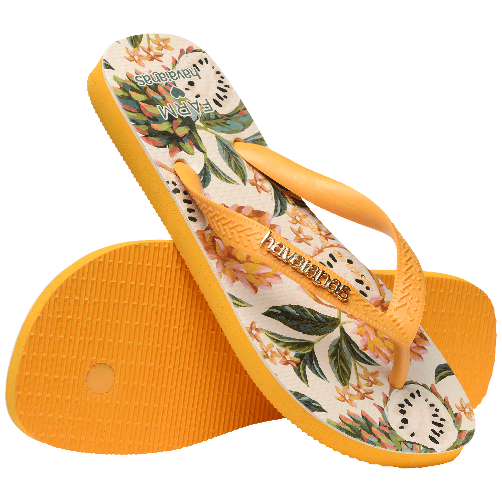 Chinelo Havaianas Farm Biriba - Amarelo Pop
