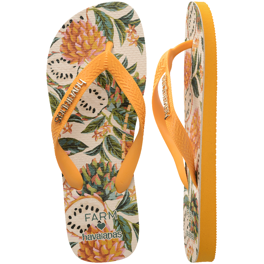 Chinelo Havaianas Farm Biriba - Amarelo Pop