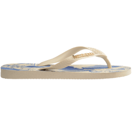 Chinelo Havaianas Farm Leveza Tropical - Bege Palha