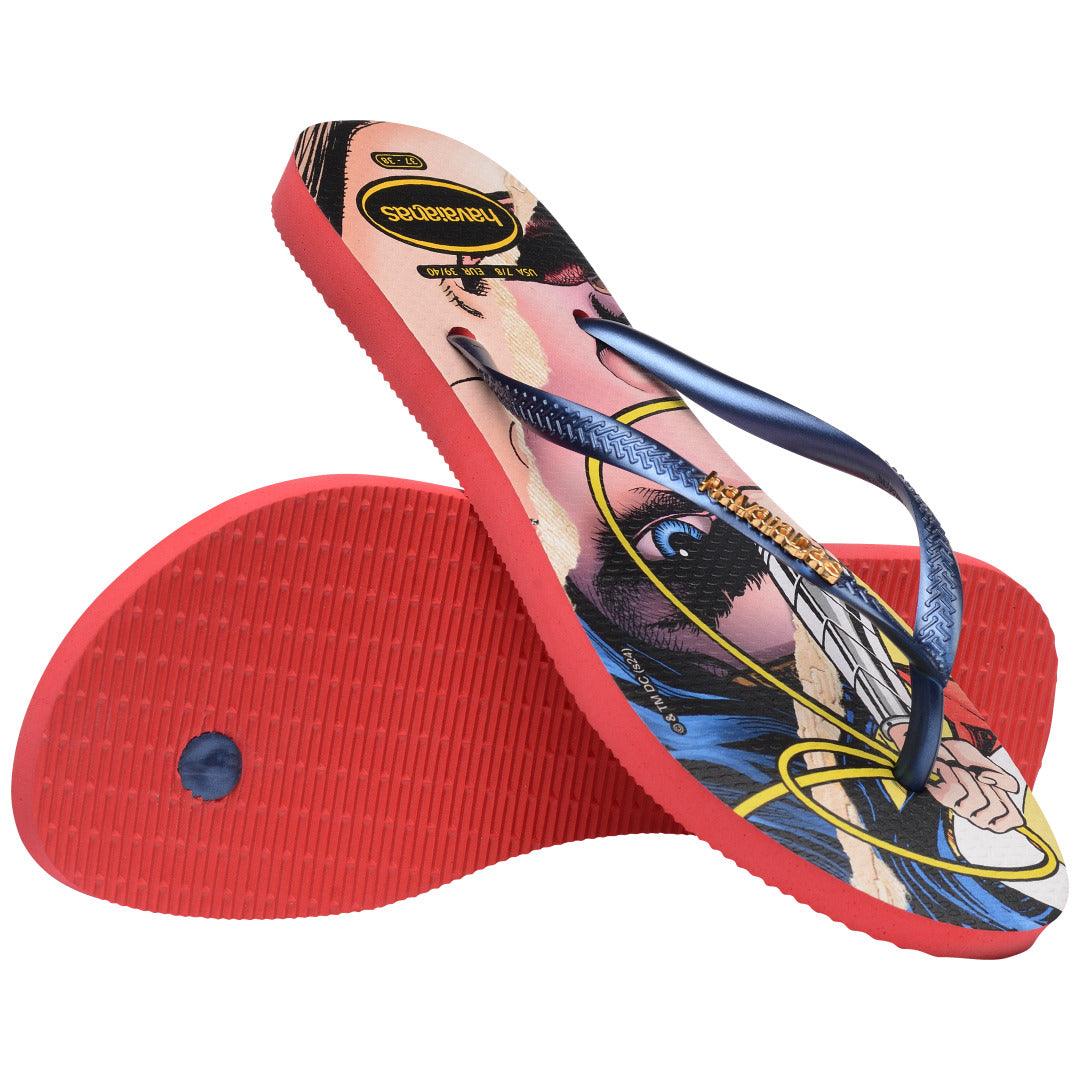 Chinelo Havaianas Slim Wonder Woman - Vermelho