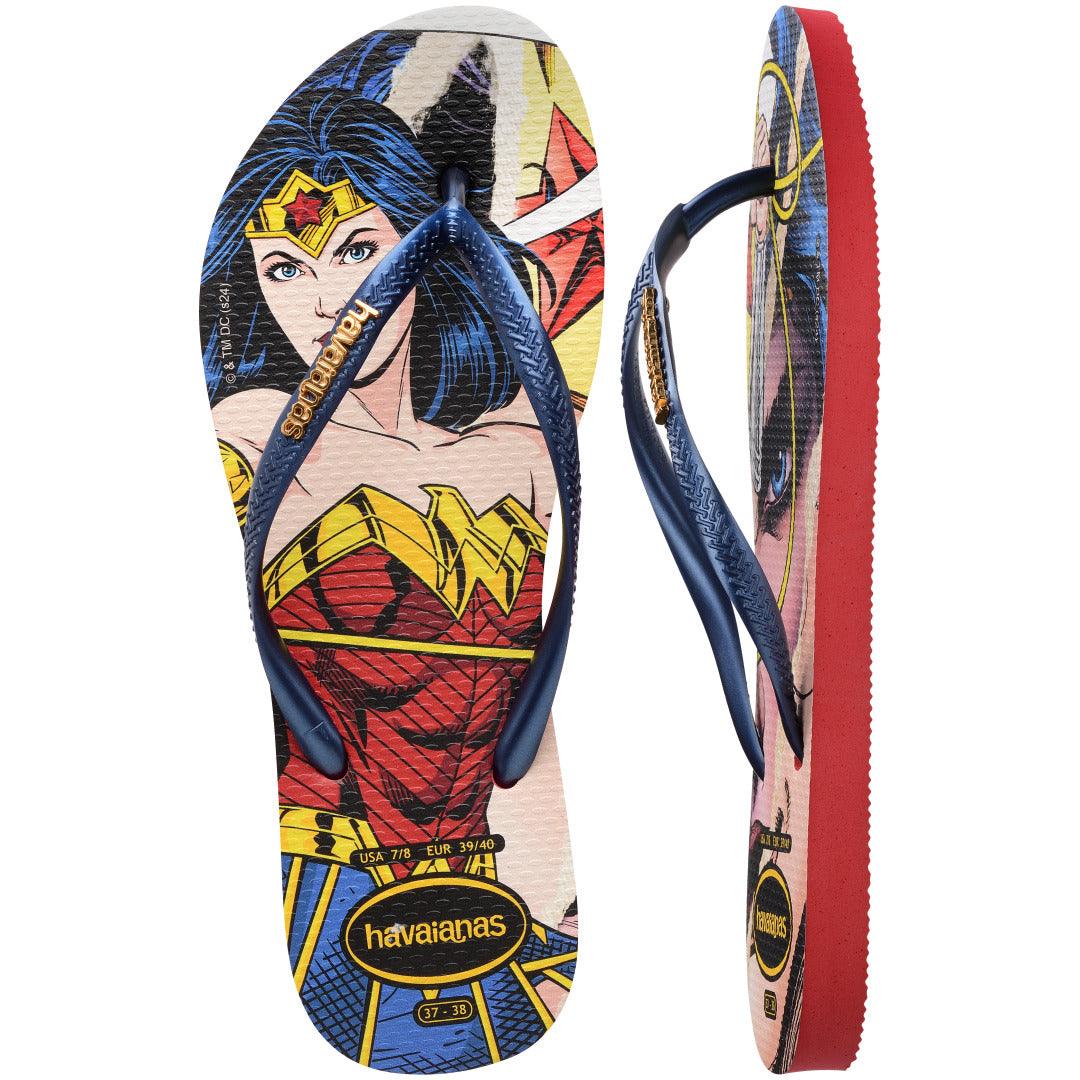 Chinelo Havaianas Slim Wonder Woman - Vermelho