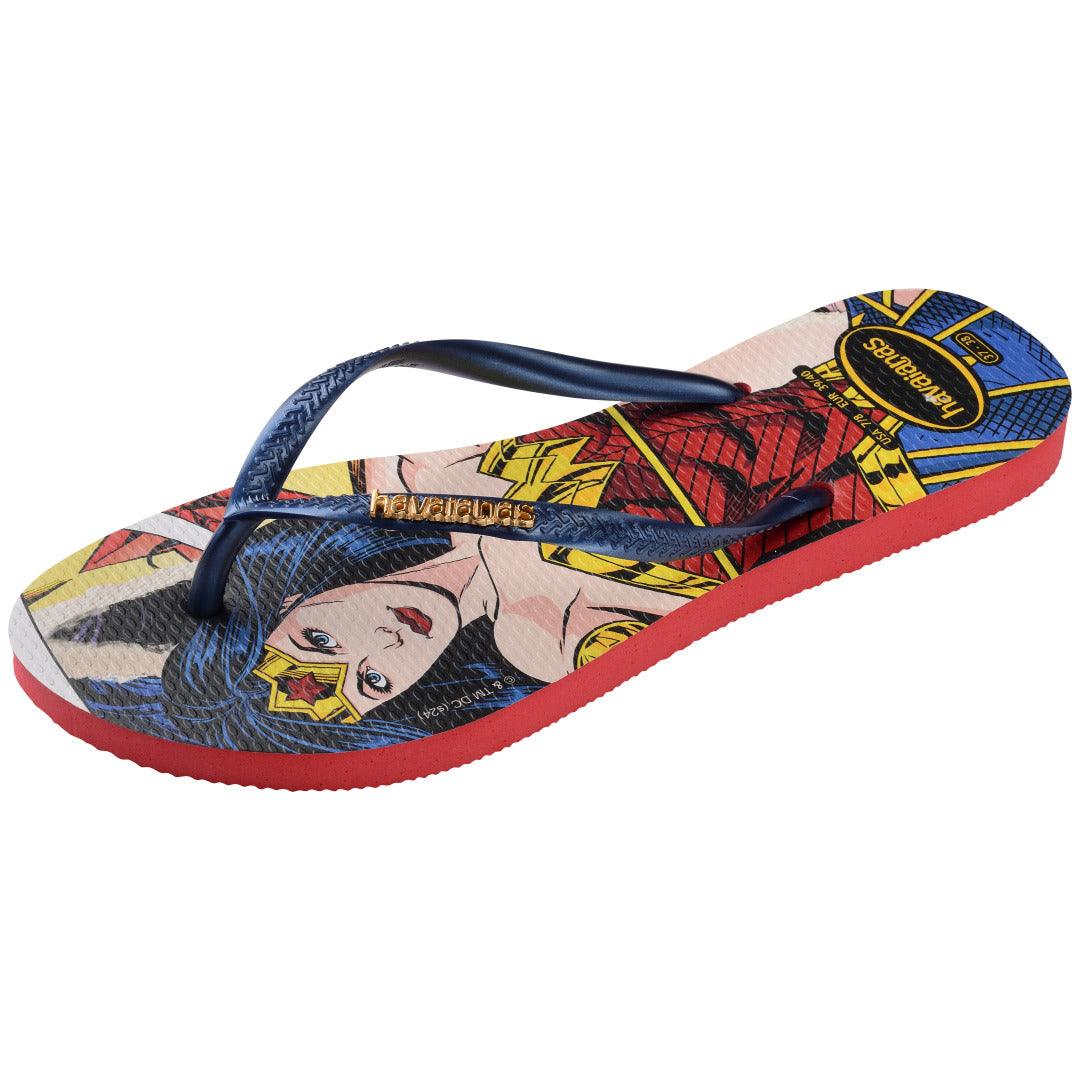 Chinelo Havaianas Slim Wonder Woman - Vermelho
