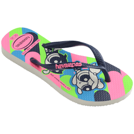 Chinelo Havaianas Kids Slim Powerpuff Girls - Azul