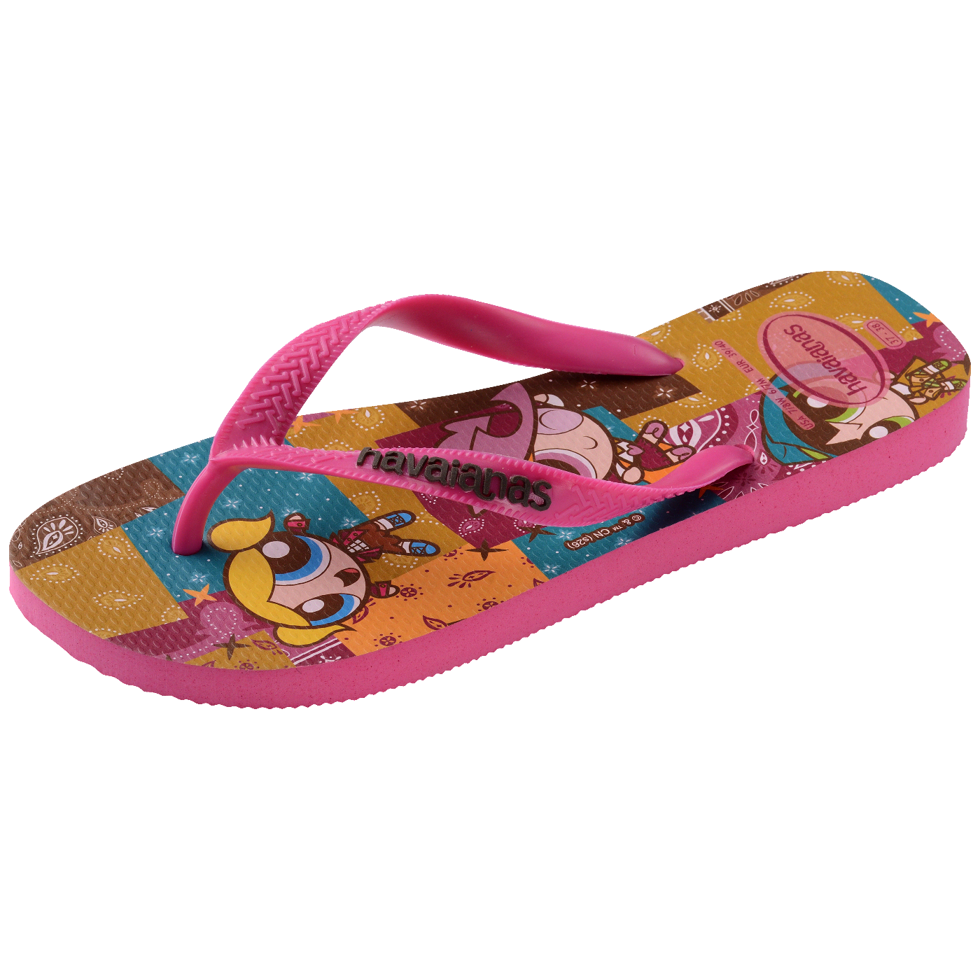 Chinelo Havaianas Top Clássicos Warner Meninas Super Poderosas