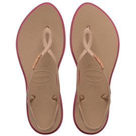 Chinelo Havaianas Luna Point - Rose Gold