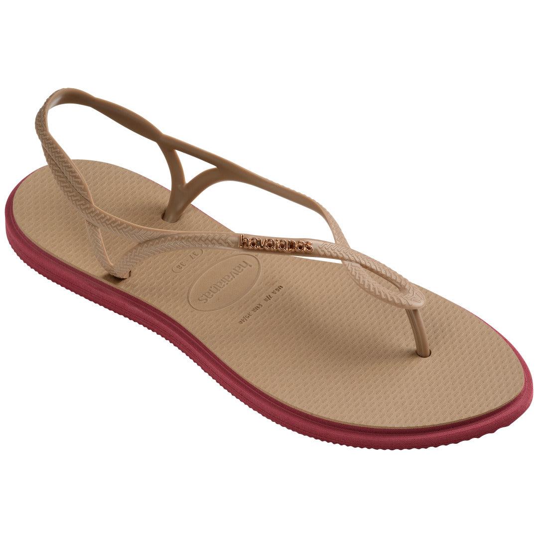 Chinelo Havaianas Luna Point - Rose Gold