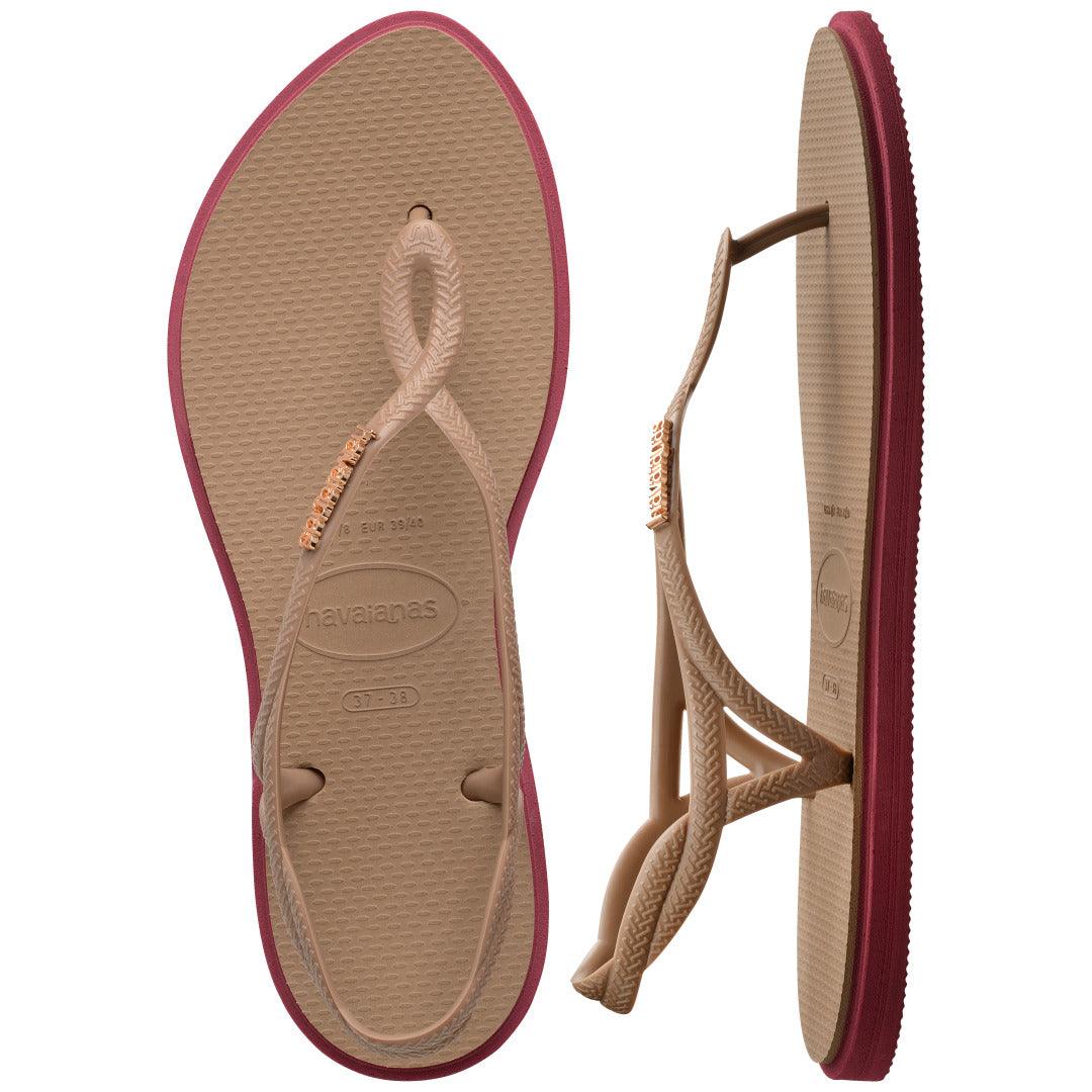 Chinelo Havaianas Luna Point - Rose Gold