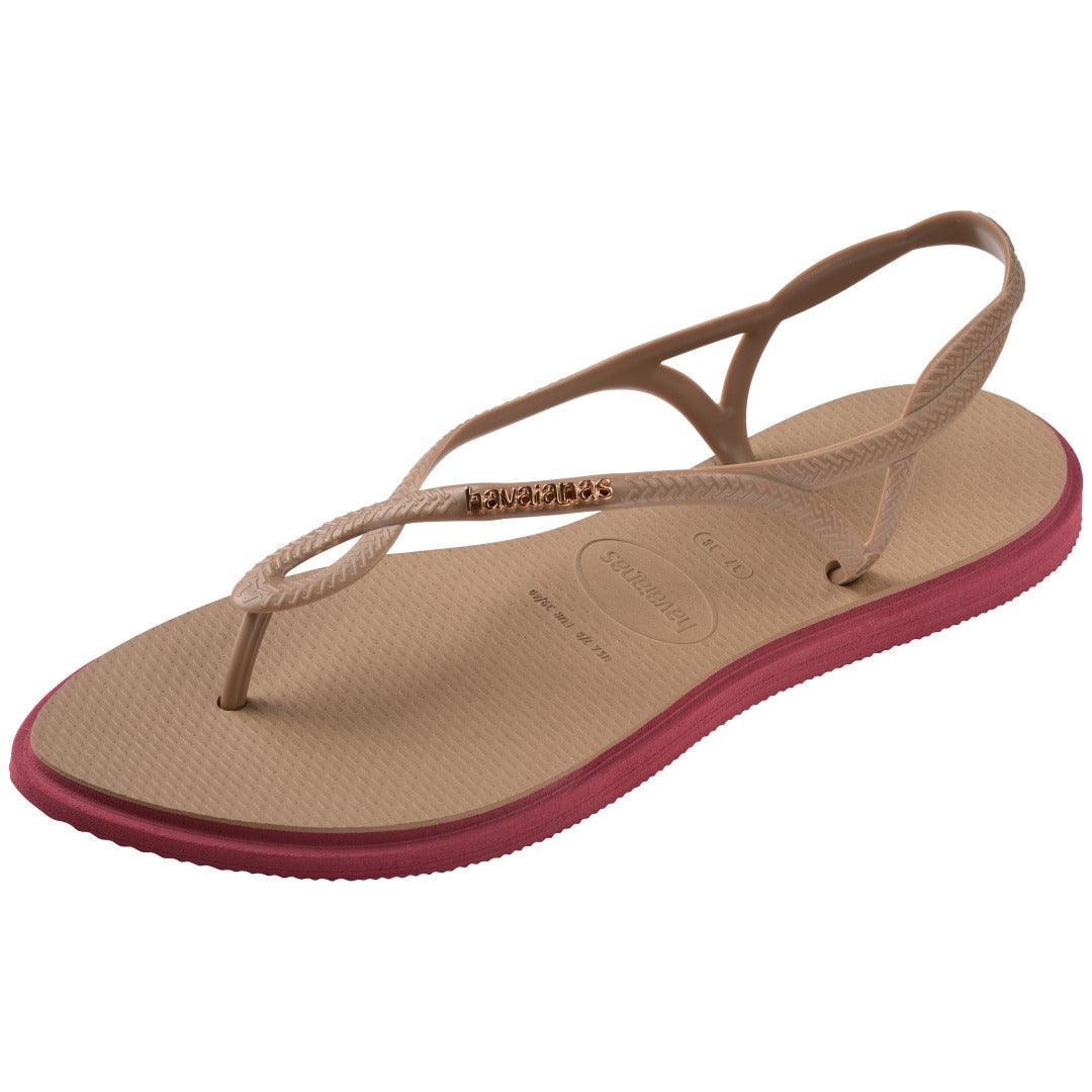 Chinelo Havaianas Luna Point - Rose Gold