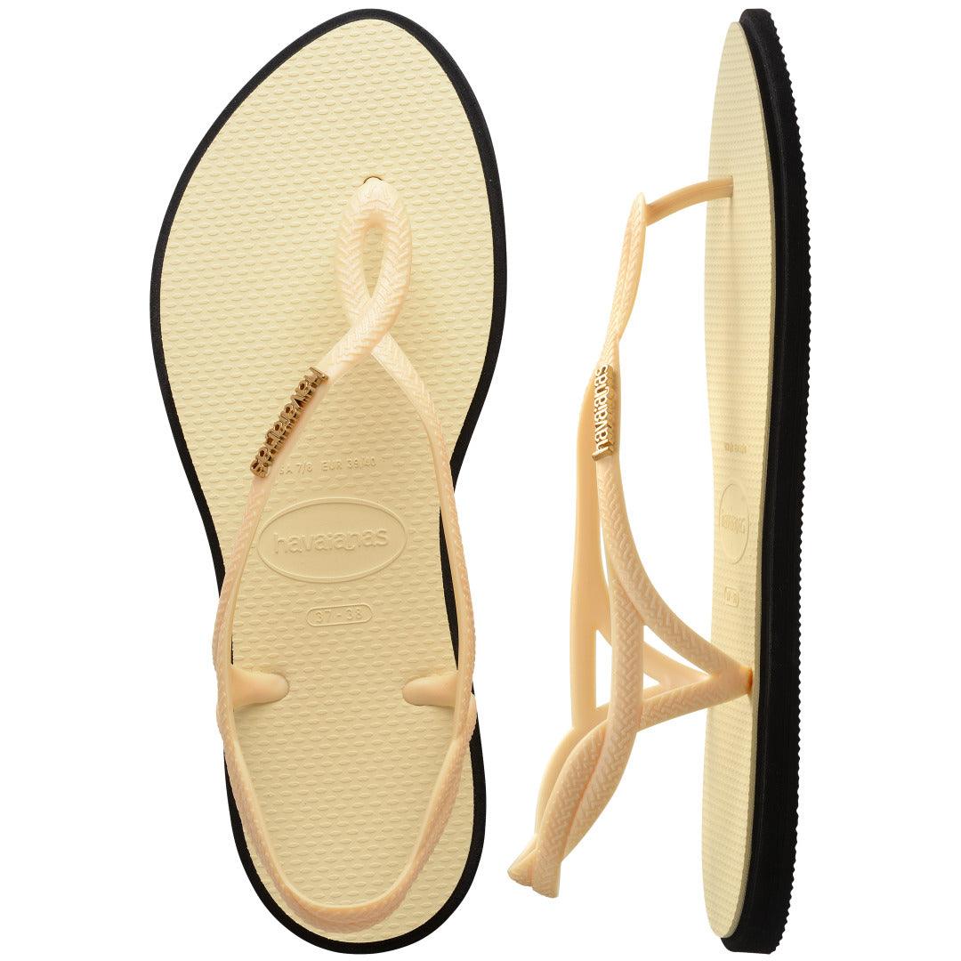 Chinelo Havaianas Luna Point - Buttercream
