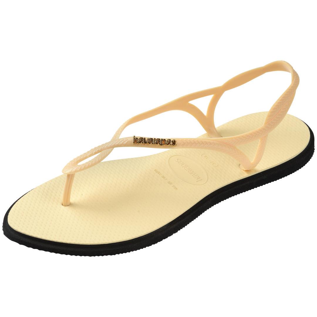 Chinelo Havaianas Luna Point - Buttercream
