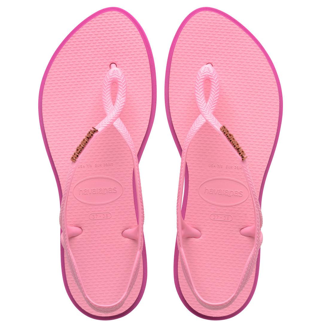 Chinelo Havaianas Luna Point - Rosa Glow