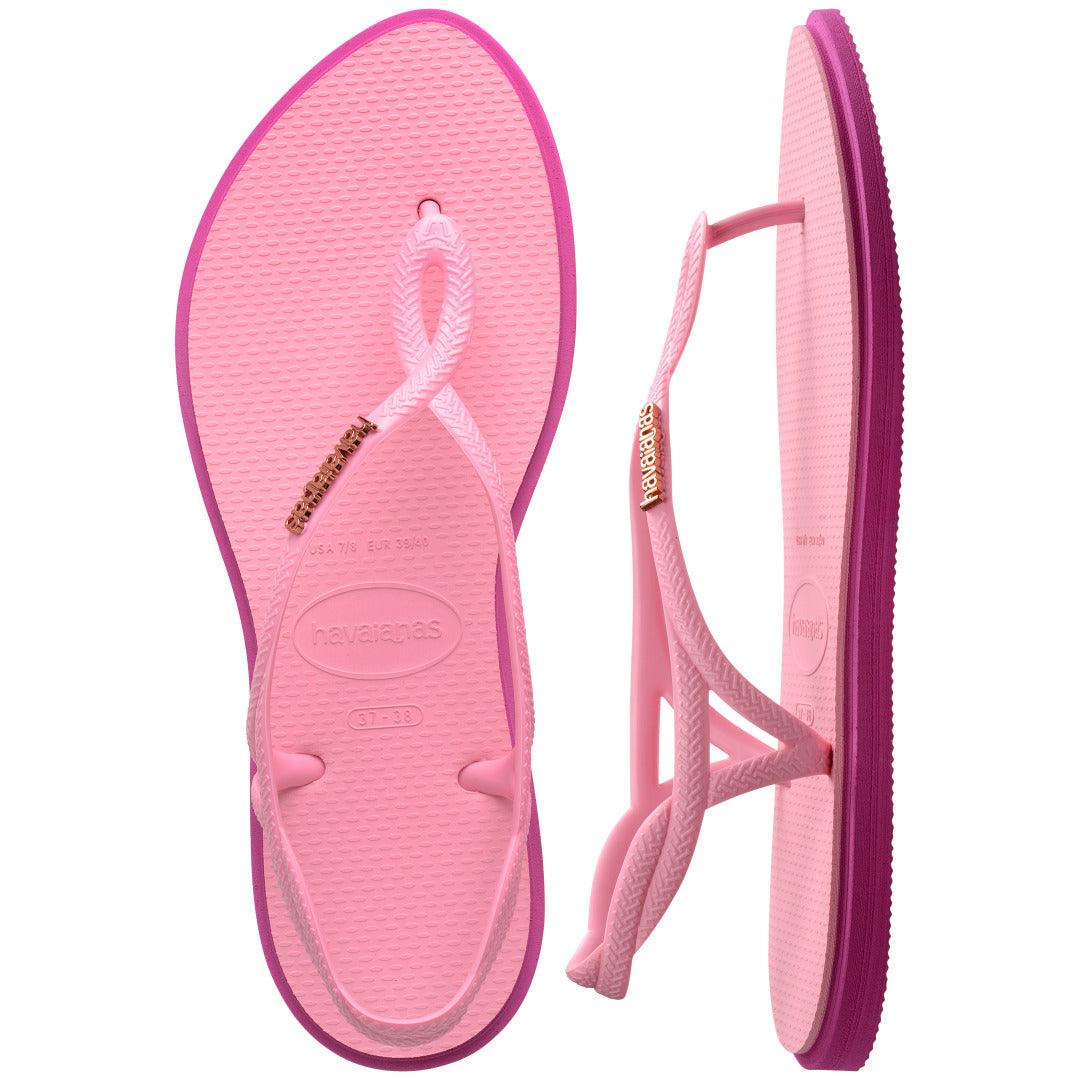 Chinelo Havaianas Luna Point - Rosa Glow