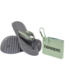Kit Havaianas para eles: Track Plus + Porta Cartão