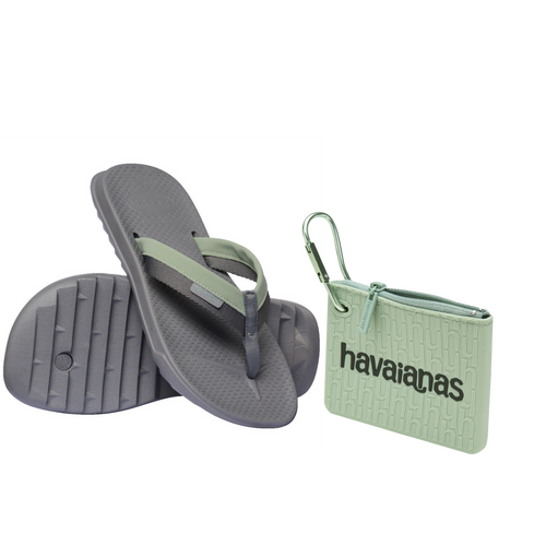Kit Havaianas para eles: Track Plus + Porta Cartão