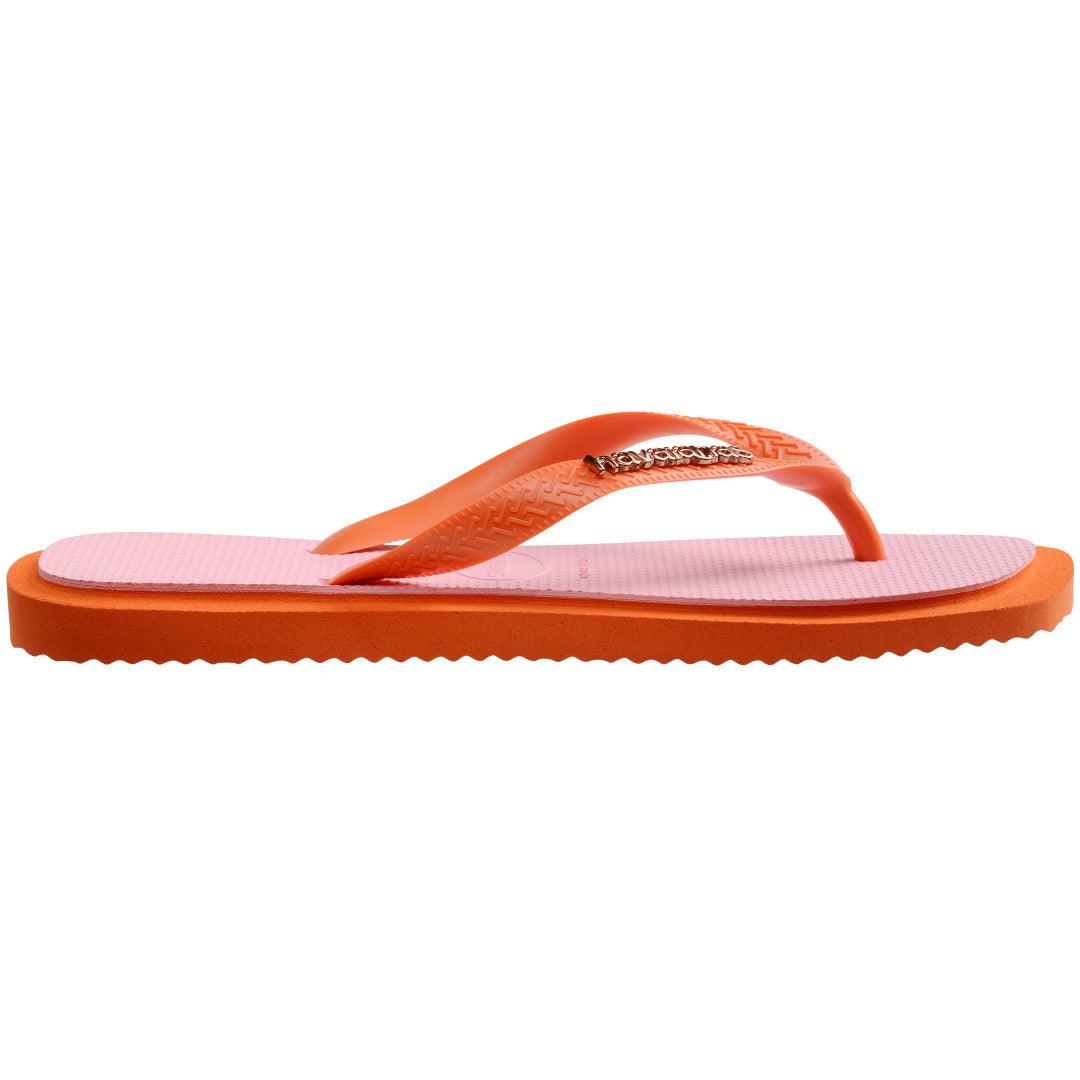 Chinelo Havaianas Top Square Fusion - Laranja sunset
