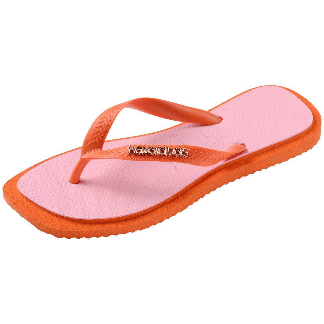 Chinelo Havaianas Top Square Fusion - Laranja sunset