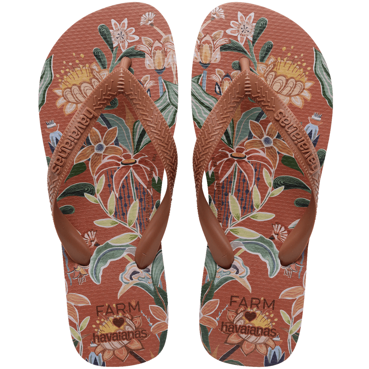 Chinelo Havaianas  Farm Jade - Ferrugem