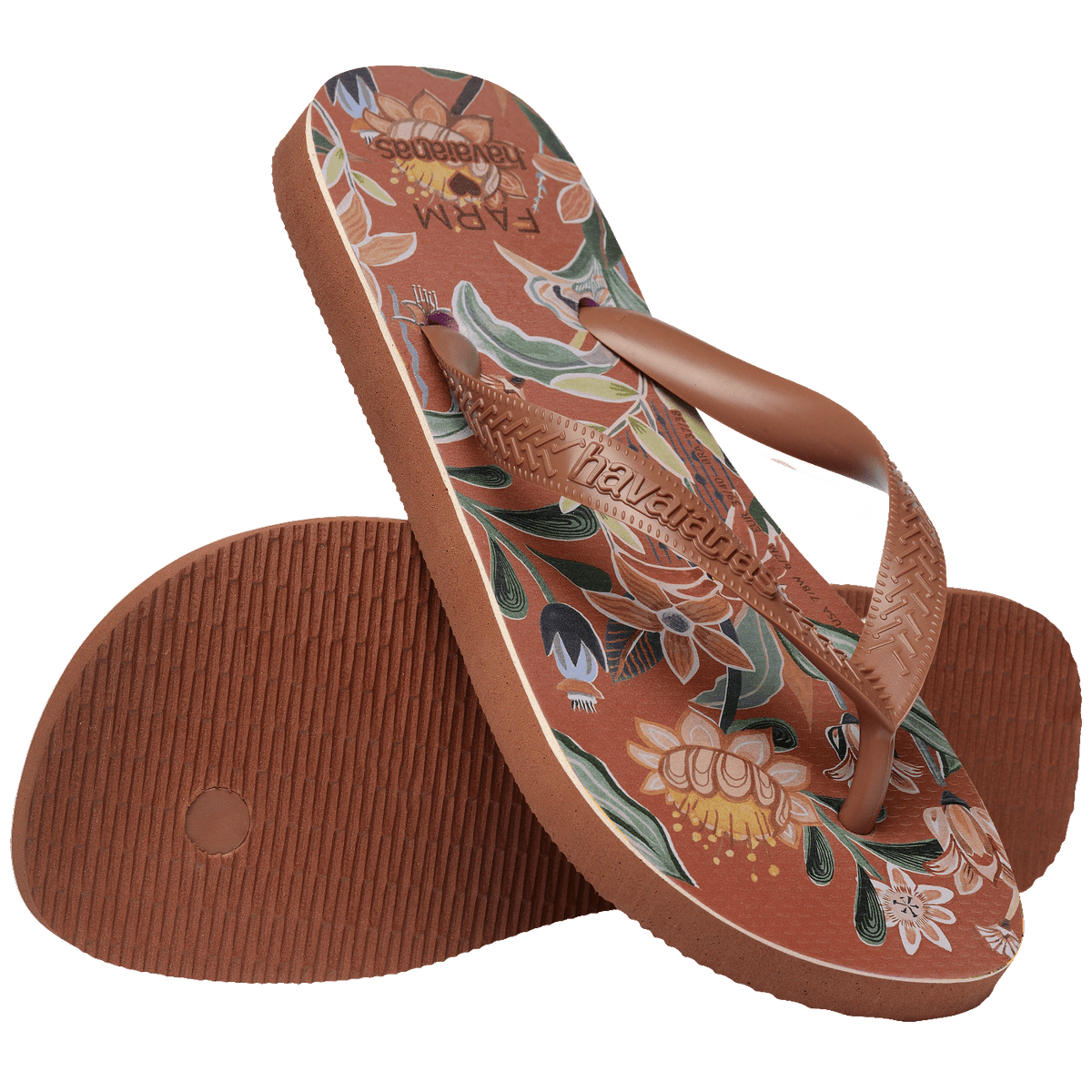 Chinelo Havaianas  Farm Jade - Ferrugem