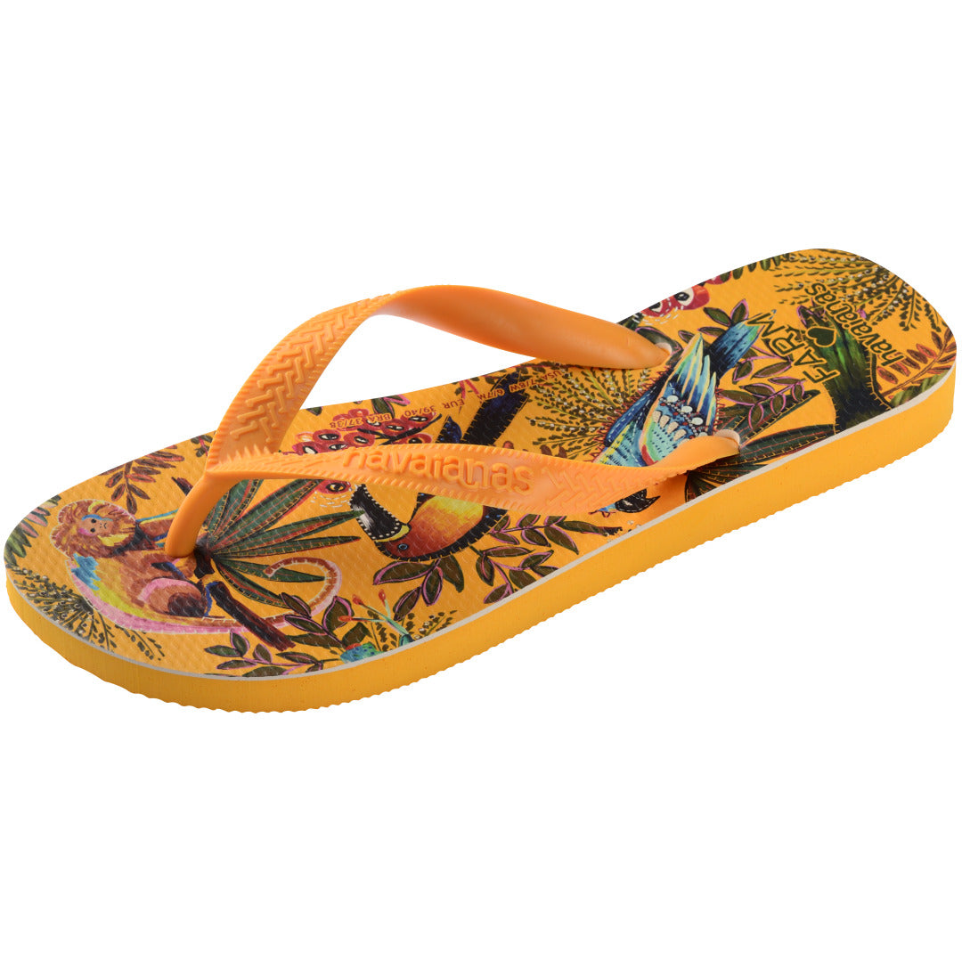 Chinelo Havaianas Farm Selva - Amarelo Pop