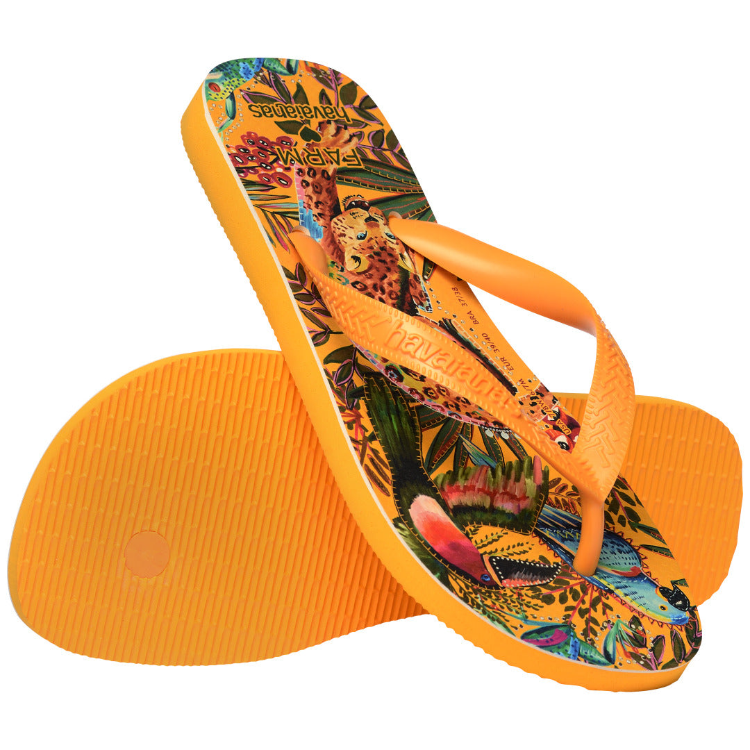 Chinelo Havaianas Farm Selva - Amarelo Pop