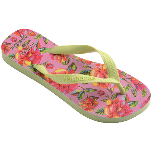 Chinelo Havaianas Farm Flor de Céu - Verde Matcha