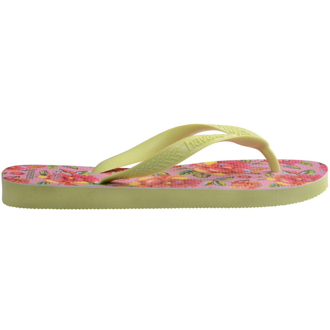 Chinelo Havaianas Farm Flor de Céu - Verde Matcha
