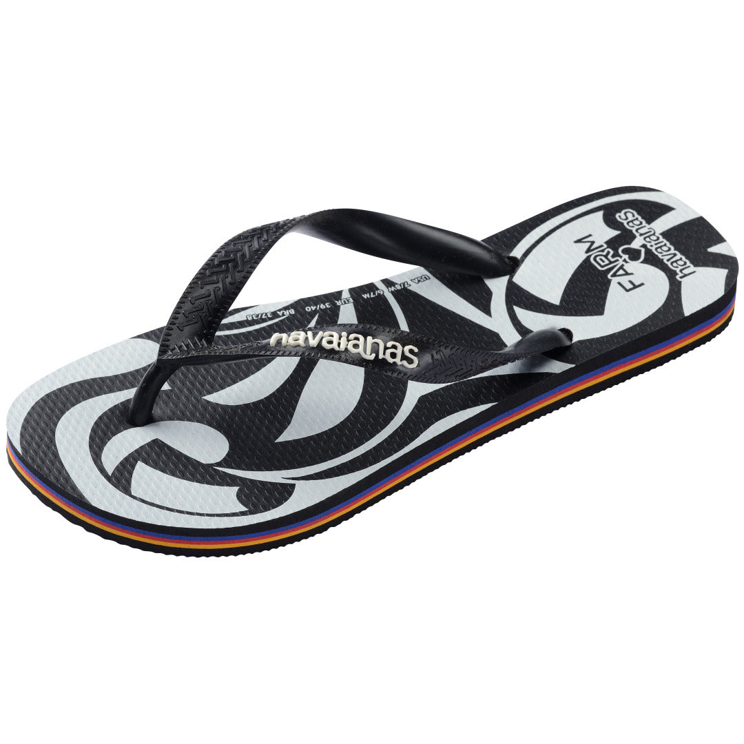 Chinelo Havaianas Farm Tucanada - Preto