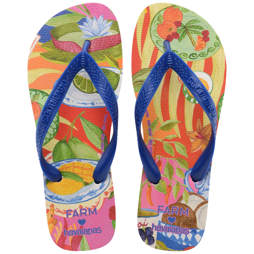 Chinelo Havaianas Farm Picnic - Azul Naval