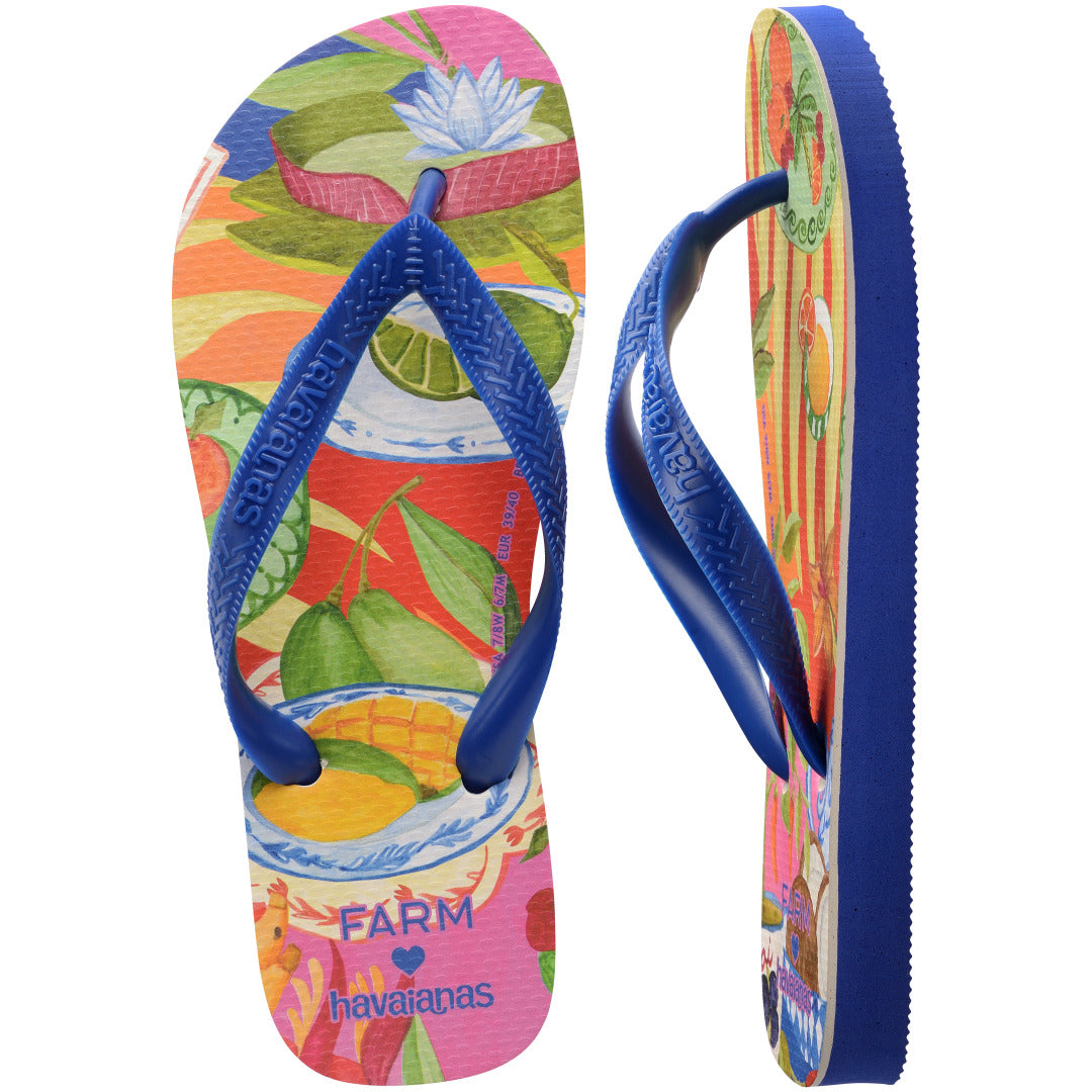 Chinelo Havaianas Farm Picnic - Azul Naval