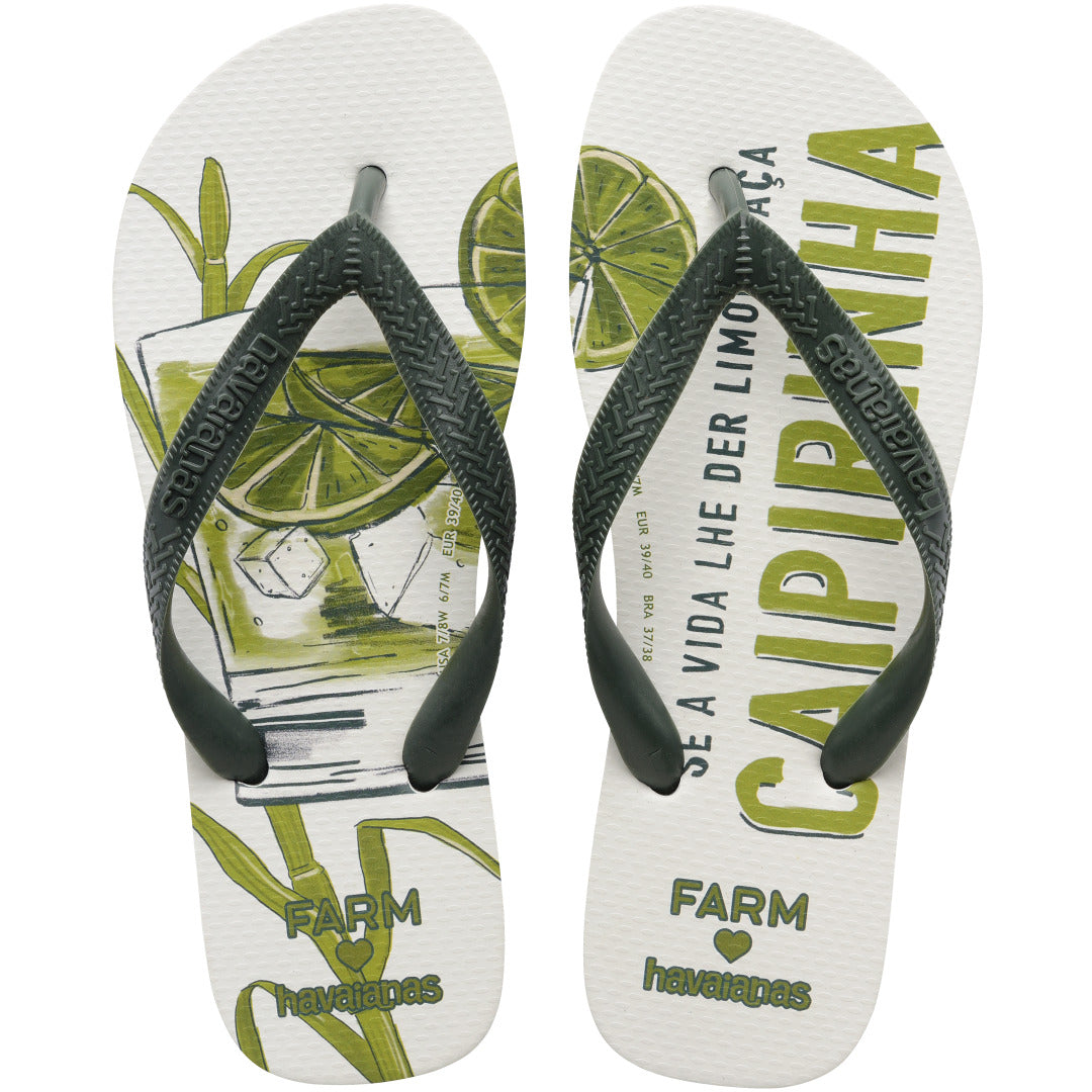 Chinelo Havaianas Farm Caipirinha - Verde Olive