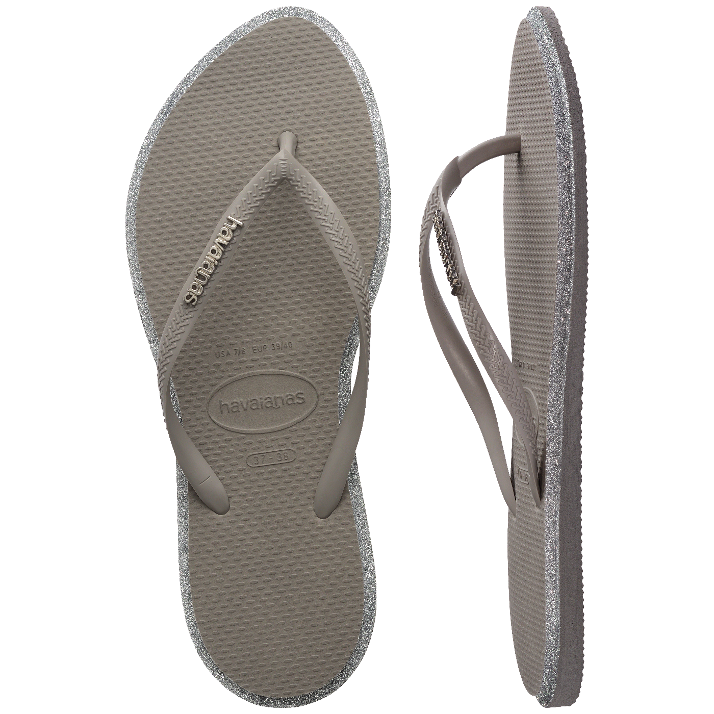 Chinelo Havaianas Slim Point Glitter