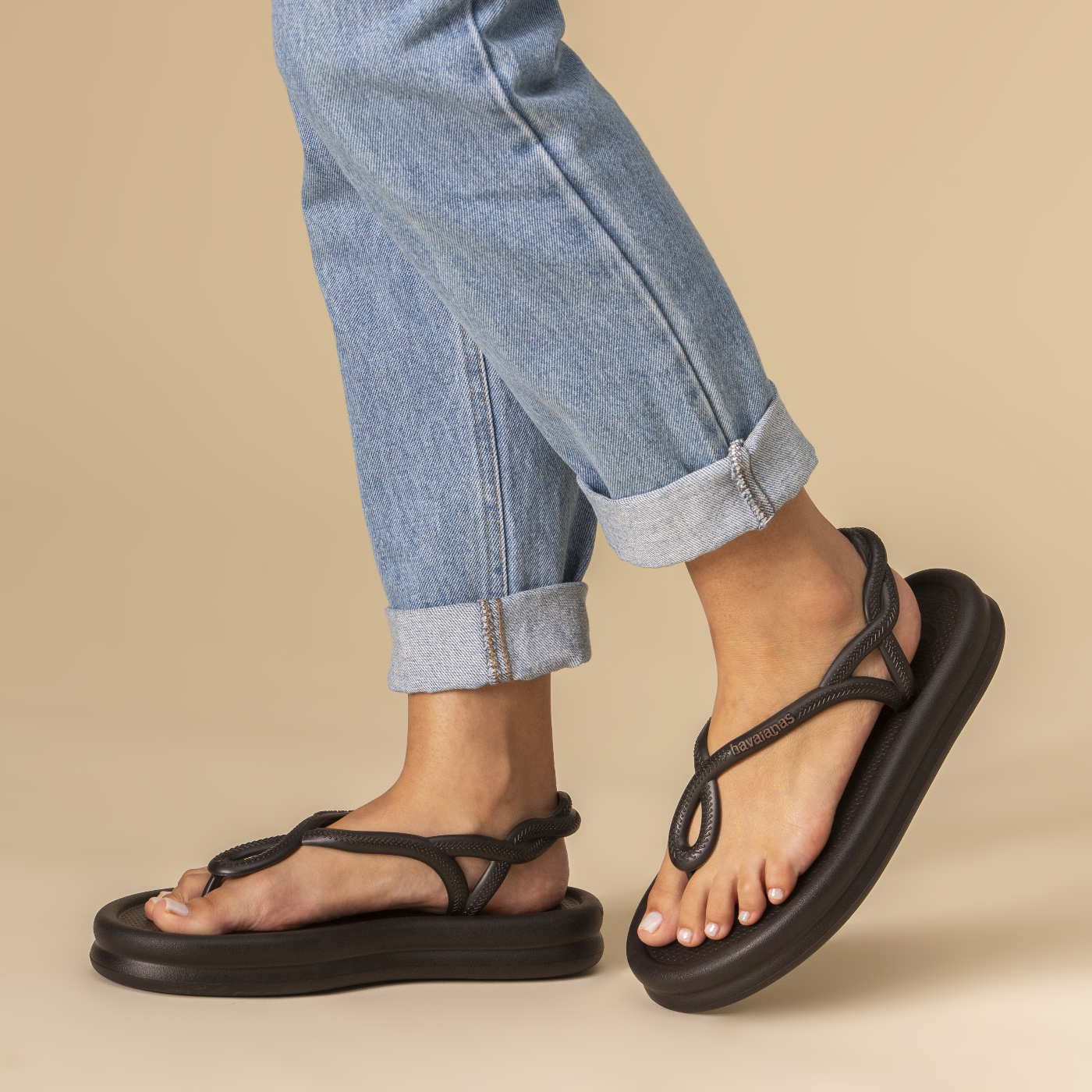 Rasteirinha Havaianas Luna Point Puffed