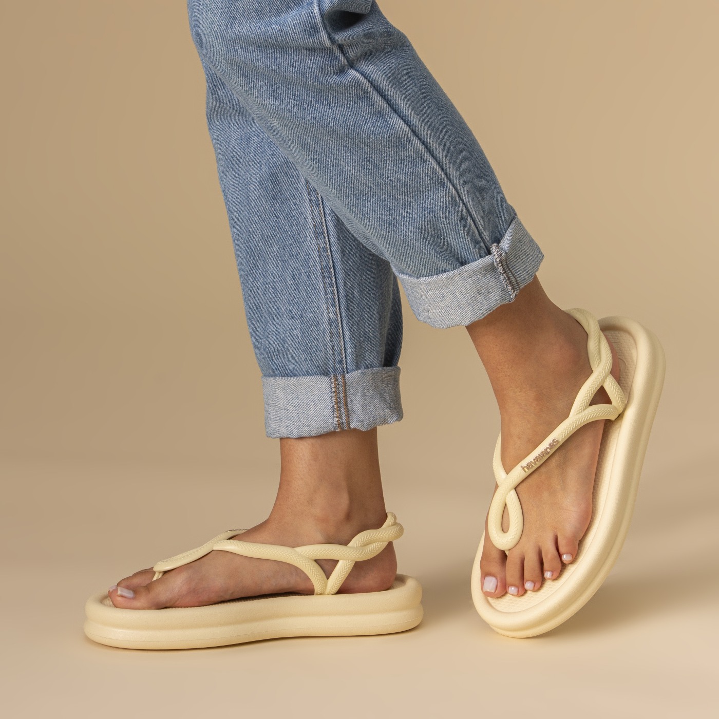 Rasteirinha Havaianas Luna Point Puffed