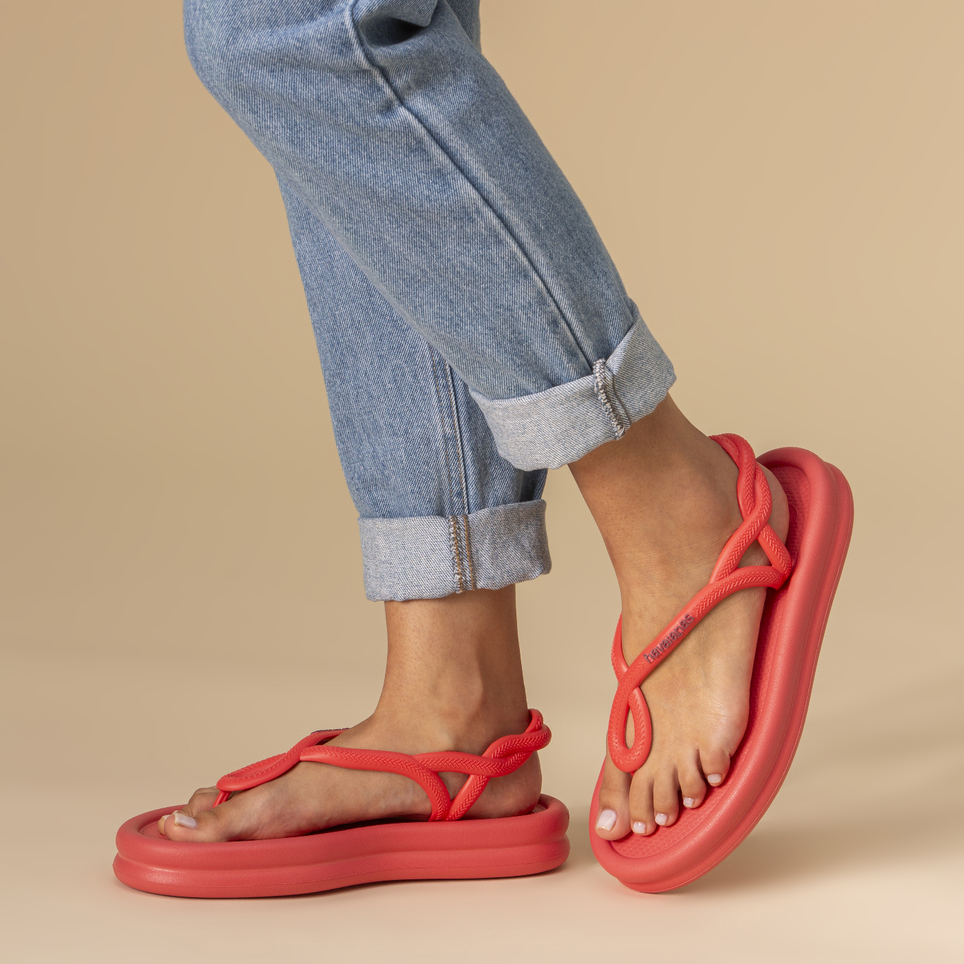 Rasteirinha Havaianas Luna Point Puffed