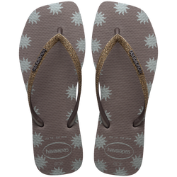 Chinelo Havaianas Slim Square Glitter Contour