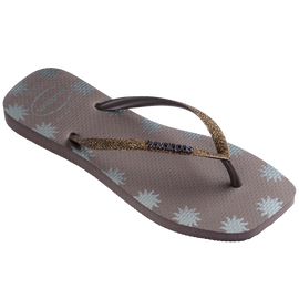 Chinelo Havaianas Slim Square Glitter Contour