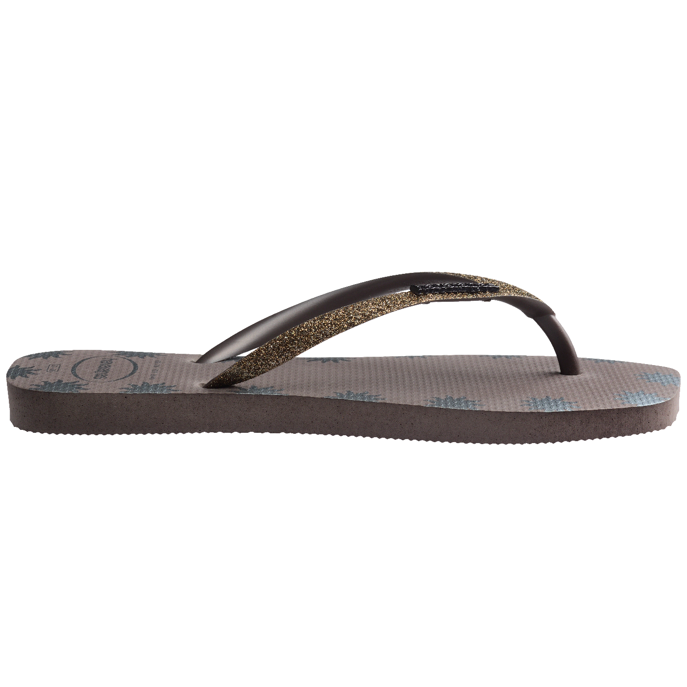 Chinelo Havaianas Slim Square Glitter Contour
