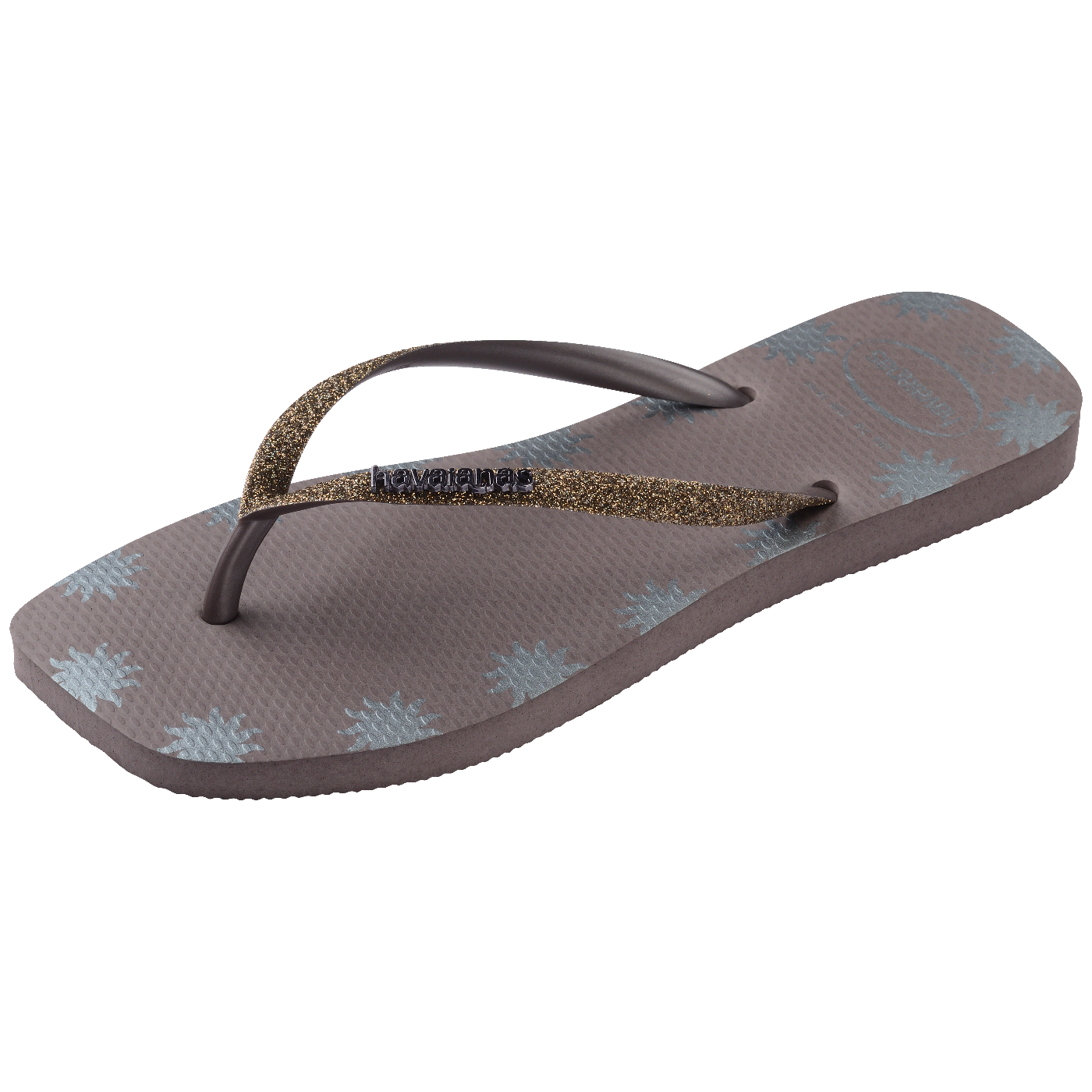 Chinelo Havaianas Slim Square Glitter Contour
