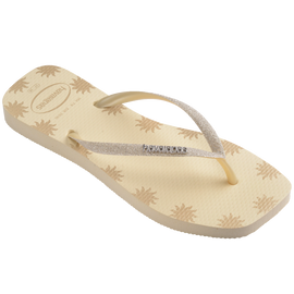 Chinelo Havaianas Slim Square Glitter Contour