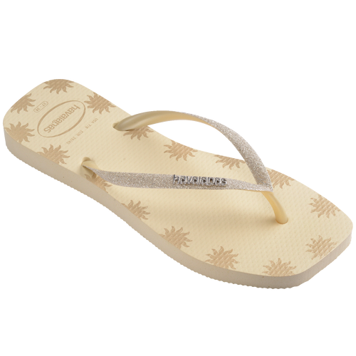 Chinelo Havaianas Slim Square Glitter Contour